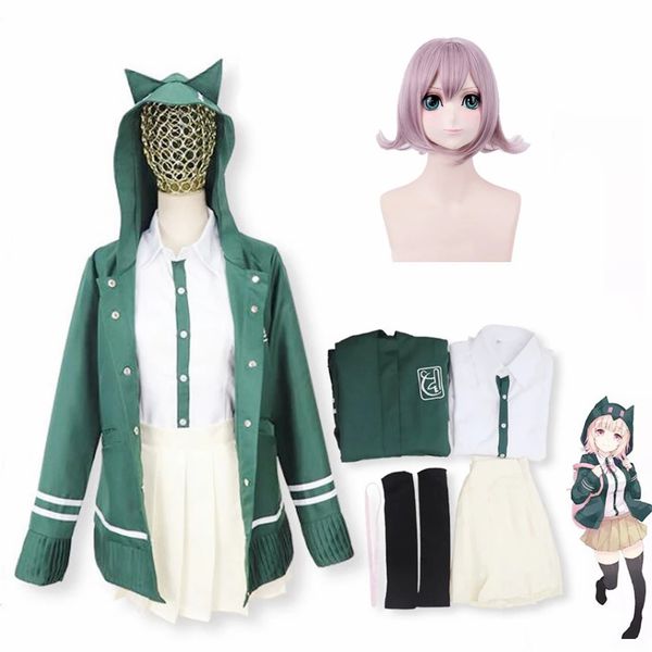 theme costume new danganronpa 2 nanami chiaki cosplay costume girls hooded jk uniform full set anime nanami cosplay uniform jacket shirt wig, Black;red
theme costume new danganronpa 2 nanami chiaki cosplay costume girls hooded jk uniform full set anime nanami cosplay uniform jacket shirt wig, Black;red