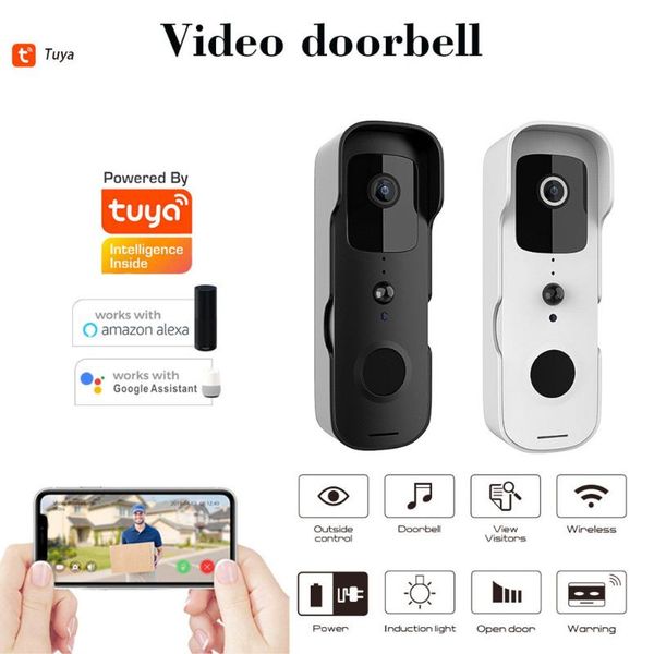 doorbells tuyasmart wifi doorbell camera video door bell intercom ir alarm wireless security waterproof 1080p hd remote monitoring
doorbells tuyasmart wifi doorbell camera video door bell intercom ir alarm wireless security waterproof 1080p hd remote monitoring