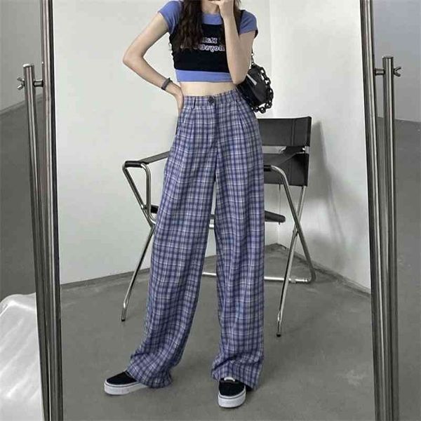 plaid woman pants vintage wide leg trousers female casual high waist autumn korean style straight streetwear bottoms 210517, Black;white
plaid woman pants vintage wide leg trousers female casual high waist autumn korean style straight streetwear bottoms 210517, Black;white
