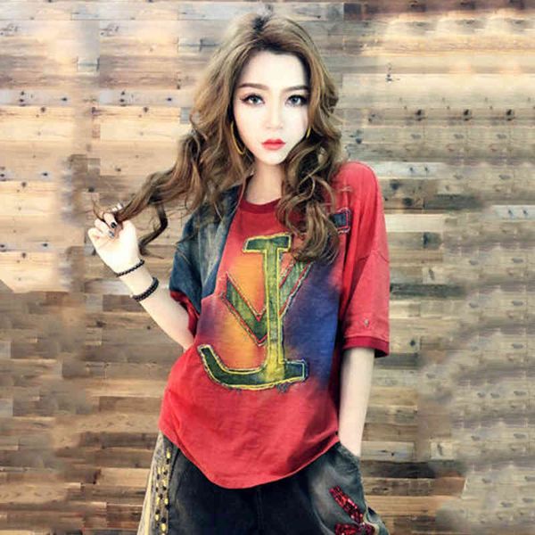 women's t-shirt spring summer fashion women casual loose tee shirt femme cotton o-neck vintage letter embroidery t shirts s78, White
women's t-shirt spring summer fashion women casual loose tee shirt femme cotton o-neck vintage letter embroidery t shirts s78, White