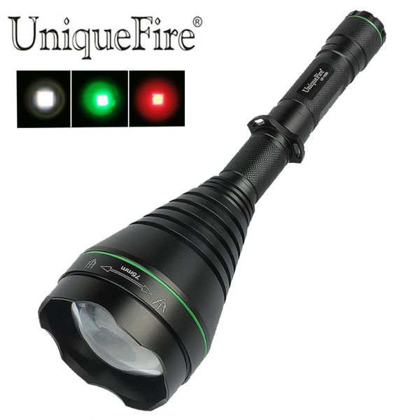 uniquefire 1508 xpe(green/red/white light)led 3 modes 75mm convex lens zoomable torch operated flashlights torches
uniquefire 1508 xpe(green/red/white light)led 3 modes 75mm convex lens zoomable torch operated flashlights torches