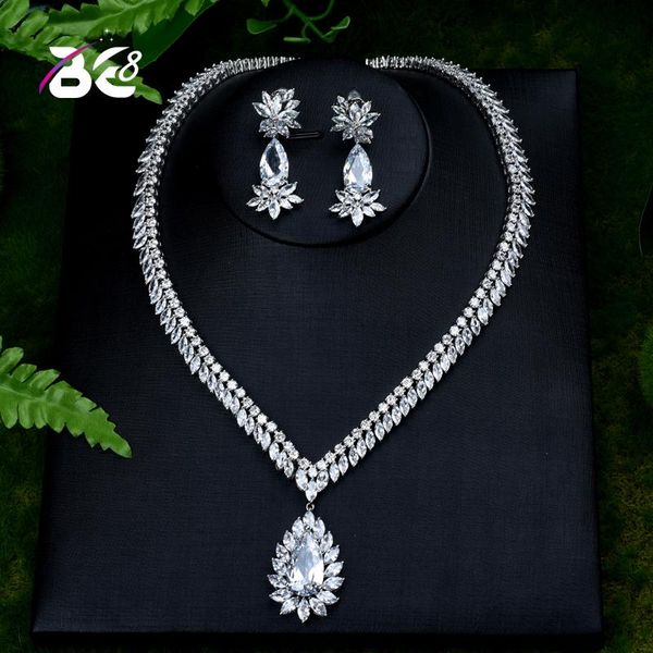 earrings & necklace be 8 luxury elegant shape bridal bracelet earring full set cubic zirconia big wedding jewelry for brides s405, Silver
earrings & necklace be 8 luxury elegant shape bridal bracelet earring full set cubic zirconia big wedding jewelry for brides s405, Silver