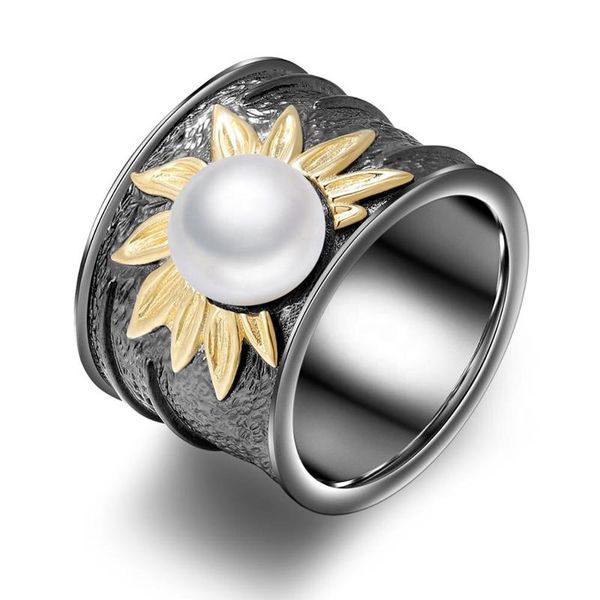 cluster rings 2021 women creative pearl wedding black gold tungsten sun flower chrysanthemum for female retro bohemia jewelry, Golden;silver
cluster rings 2021 women creative pearl wedding black gold tungsten sun flower chrysanthemum for female retro bohemia jewelry, Golden;silver