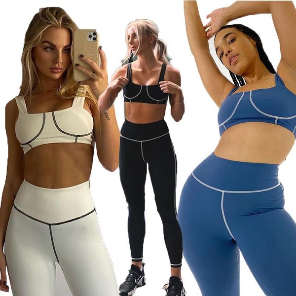yoga outfit 2021 summer ins sling tight fashion color matching sports suit two piece set women clothing
yoga outfit 2021 summer ins sling tight fashion color matching sports suit two piece set women clothing