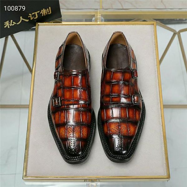 dress shoes authentic real true crocodile belly skin men's coloful genuine alligator leather handmade male party brogue, Black
dress shoes authentic real true crocodile belly skin men's coloful genuine alligator leather handmade male party brogue, Black