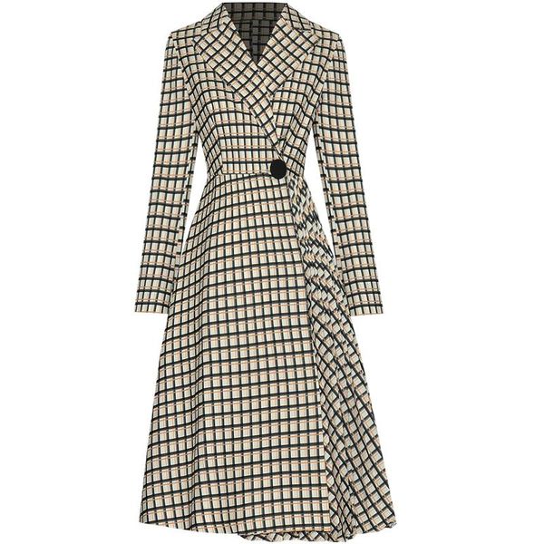 women's trench coats windbreaker designer autumn fashion party casual office vintage elegant plaid long sleeve midi coat, Tan;black
women's trench coats windbreaker designer autumn fashion party casual office vintage elegant plaid long sleeve midi coat, Tan;black