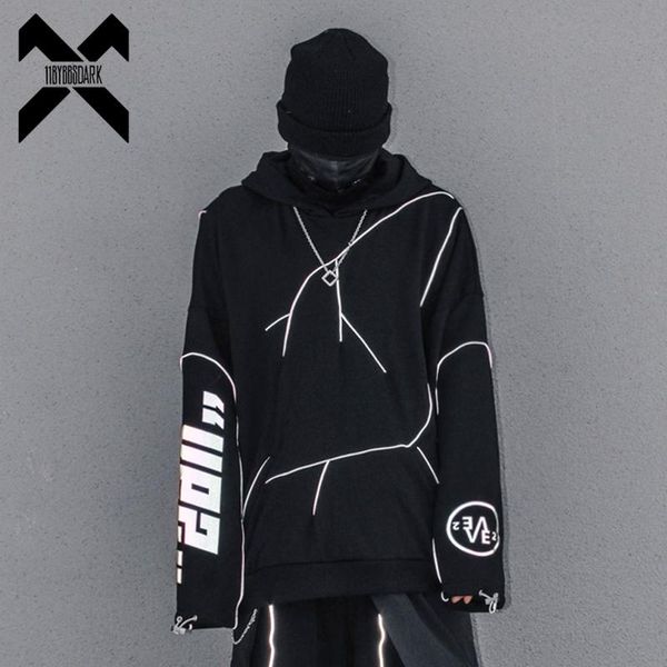 men's hoodies & sweatshirts harajuku striped light-reflecting and streetwear cotton pullover loose hoodie black wb221
men's hoodies & sweatshirts harajuku striped light-reflecting and streetwear cotton pullover loose hoodie black wb221