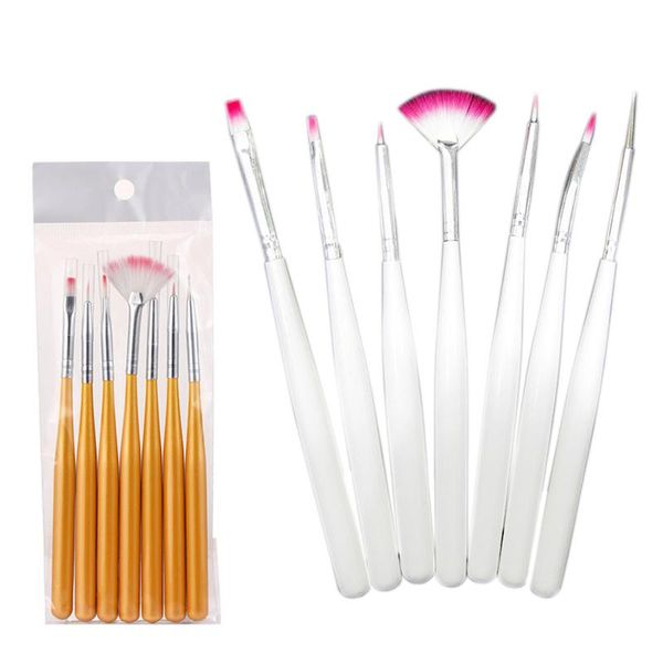 nail brushes 7pcs/set art pen brush fine drawing pencil dotting painting design polish gel uv tip decoration manicure tool yellow/white
nail brushes 7pcs/set art pen brush fine drawing pencil dotting painting design polish gel uv tip decoration manicure tool yellow/white