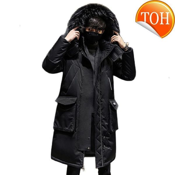 2022 fashionable coat thicken jacket men hooded warm lengthen parka white duck down hight quality male new winter down, Black
2022 fashionable coat thicken jacket men hooded warm lengthen parka white duck down hight quality male new winter down, Black