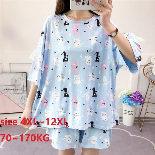 pajama sets womens sleepwears summer modal pajamas set plus size 8xl 10xl100kg 170kg women sleepwear night suits pijama mujer home, Black;red
pajama sets womens sleepwears summer modal pajamas set plus size 8xl 10xl100kg 170kg women sleepwear night suits pijama mujer home, Black;red