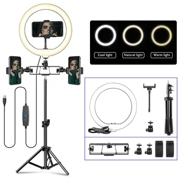 inch 26cm video light ring lamp with stand tripods pography circle fill holder for youtube phone live flash heads 
inch 26cm video light ring lamp with stand tripods pography circle fill holder for youtube phone live flash heads