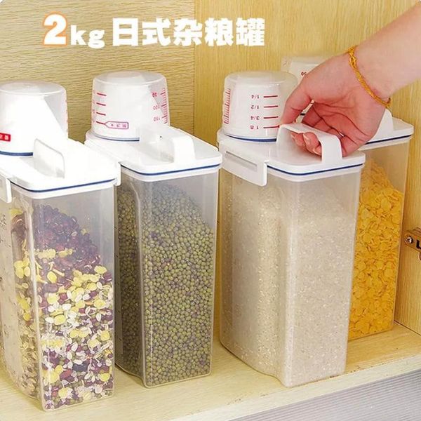 kitchen storage tank plastic sealed portable grain 2kg millet bucket bottles & jars
kitchen storage tank plastic sealed portable grain 2kg millet bucket bottles & jars
