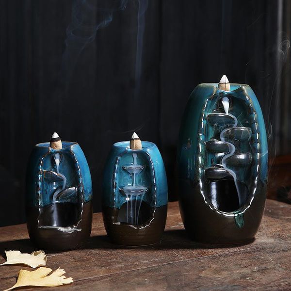 sachet bags ceramic vase backflow furnaces incense burner household home decoration
sachet bags ceramic vase backflow furnaces incense burner household home decoration