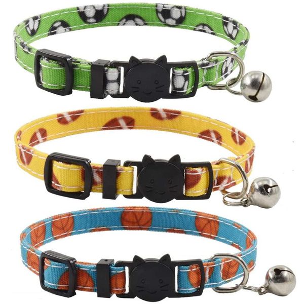 pcs breakaway cat collars with bell football basketball soccer ball cute kitten safety adjustable kitty collar for & leads
pcs breakaway cat collars with bell football basketball soccer ball cute kitten safety adjustable kitty collar for & leads