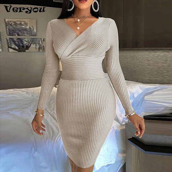 casual dresses 2021 autumn winter bodycon midi dress v neck warm office wrap black sweater women long sleeve knitted, Black;gray
casual dresses 2021 autumn winter bodycon midi dress v neck warm office wrap black sweater women long sleeve knitted, Black;gray