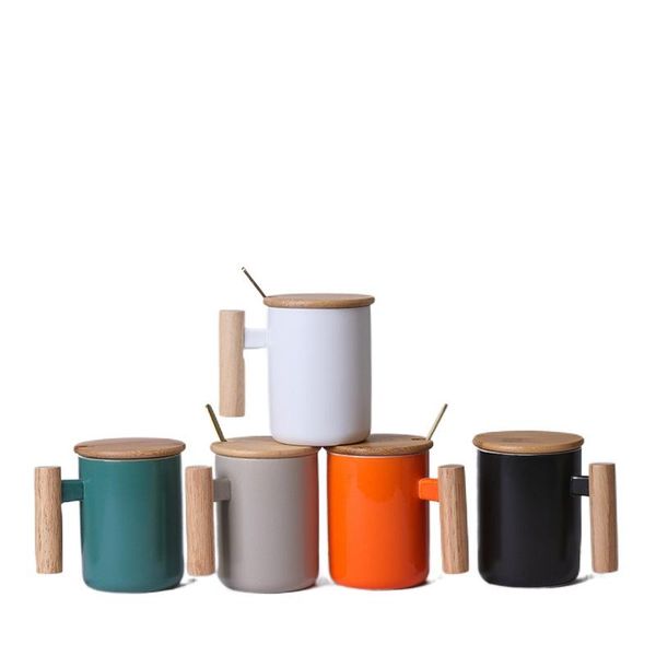 ceramic mugs with creative wooden handle artistic water cups, coffee and milk cups gifts customized logo
ceramic mugs with creative wooden handle artistic water cups, coffee and milk cups gifts customized logo
