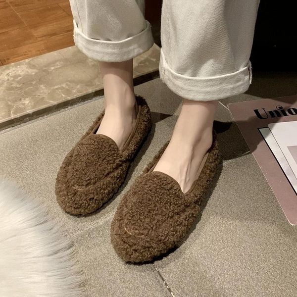 slippers women candy color woolen fur loafers patchwork cotton padded winter shoes woman furry creepers fashion flat short, Black
slippers women candy color woolen fur loafers patchwork cotton padded winter shoes woman furry creepers fashion flat short, Black