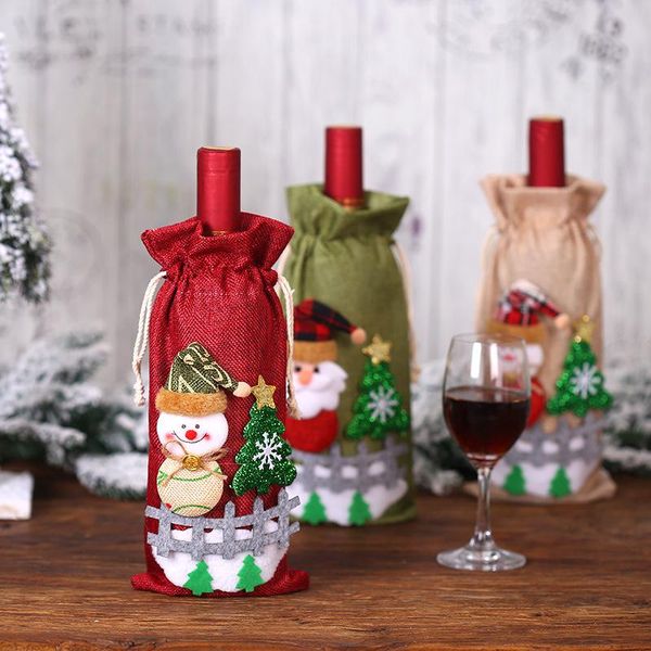christmas decorations wine bottle cover bags for home santa claus ornament 2021 navidad gift holders bag
christmas decorations wine bottle cover bags for home santa claus ornament 2021 navidad gift holders bag