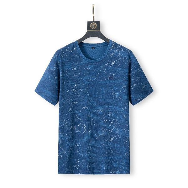 men's dress shirts summer 2021 fashion fat plus large short sleeve youth round neck printed, White;black 
men's dress shirts summer 2021 fashion fat plus large short sleeve youth round neck printed, White;black