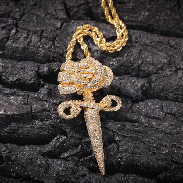 chokers trendy hip hop zircon rose pendant necklace fashion couple accessories, Golden;silver
chokers trendy hip hop zircon rose pendant necklace fashion couple accessories, Golden;silver