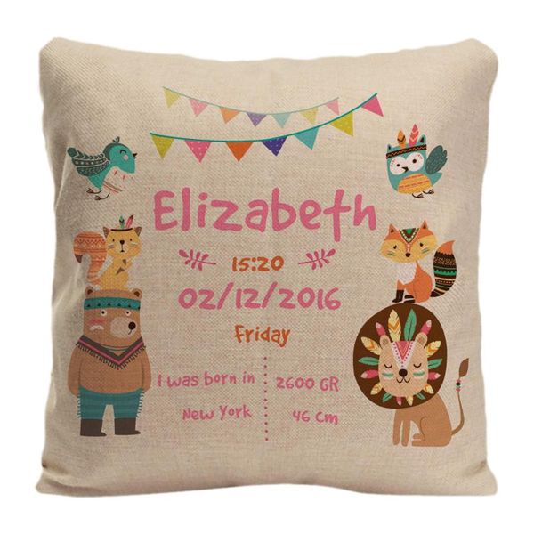 customized with birthday baby girl cushion birth data forest animals pillow decorative cover case customize gift cushion/decorative
customized with birthday baby girl cushion birth data forest animals pillow decorative cover case customize gift cushion/decorative