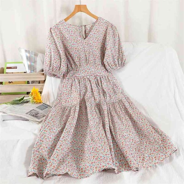summer short v neck high waist mid-calf women sweet dresses vintage floral print dress 210430, Black;gray
summer short v neck high waist mid-calf women sweet dresses vintage floral print dress 210430, Black;gray