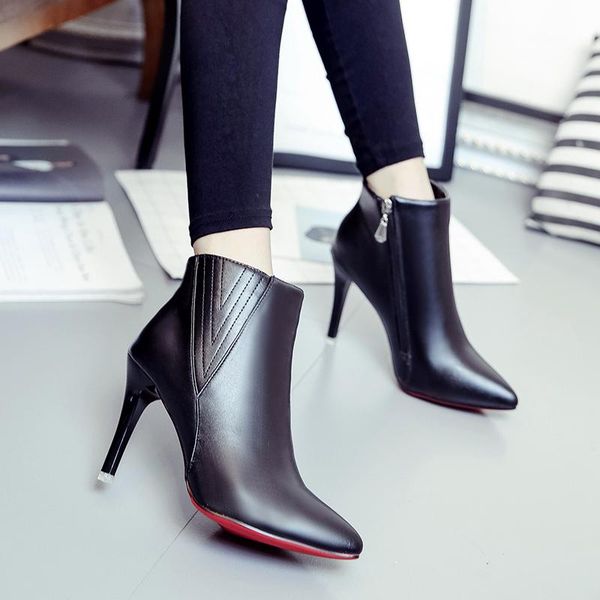 boots big size 34-43 women short ankle high-heel pointed toes spring autumn winter shoes high-quality 6-24-c, Black
boots big size 34-43 women short ankle high-heel pointed toes spring autumn winter shoes high-quality 6-24-c, Black