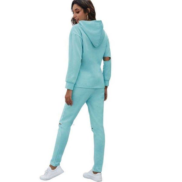 women's two piece pants autumn winter sweatsuit for women long sleeve fashion hole sweat suits plus size hoodies set and cisn, White
women's two piece pants autumn winter sweatsuit for women long sleeve fashion hole sweat suits plus size hoodies set and cisn, White