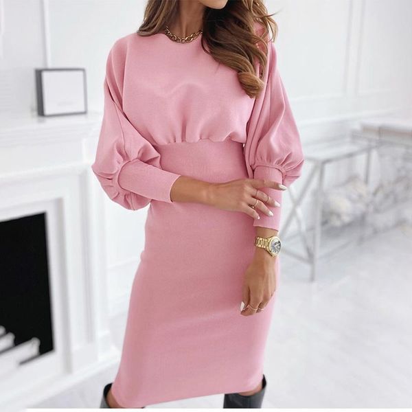 casual dresses 2021 autumn solid color round neck waist bag hip dress office ladies fashion o-neck tight-fitting high-waist pencil, Black;gray
casual dresses 2021 autumn solid color round neck waist bag hip dress office ladies fashion o-neck tight-fitting high-waist pencil, Black;gray