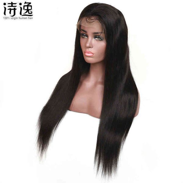 front lace hu wig headcover 13 * 4 long straight hu wigs hair, Black 
front lace hu wig headcover 13 * 4 long straight hu wigs hair, Black