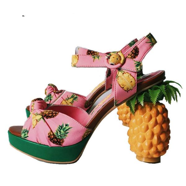 women pink platform sandals pineapple chunky 11cm high heels summer shoes woman strap ladies, Black
women pink platform sandals pineapple chunky 11cm high heels summer shoes woman strap ladies, Black