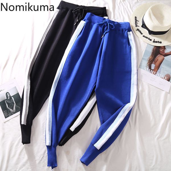 nomikuma causal hit color patchwork knitted harem trousers new women sweatpants lace up stretch waist sweater pants 6e213 210427, Black;white
nomikuma causal hit color patchwork knitted harem trousers new women sweatpants lace up stretch waist sweater pants 6e213 210427, Black;white