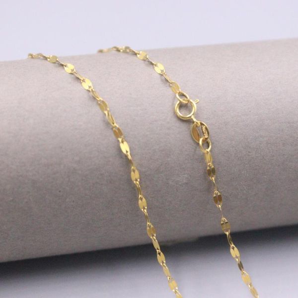 chains au750 pure 18k yellow gold chain 1.8mm wide lip link necklace 1.3g / 18inch for women lucky gift, Silver
chains au750 pure 18k yellow gold chain 1.8mm wide lip link necklace 1.3g / 18inch for women lucky gift, Silver