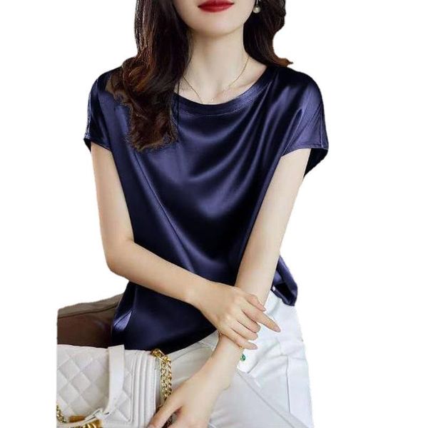 women's blouses & shirts office lady summer short sleeve satin blouse women fashion simple solid plus size loose shirt blusas, White
women's blouses & shirts office lady summer short sleeve satin blouse women fashion simple solid plus size loose shirt blusas, White