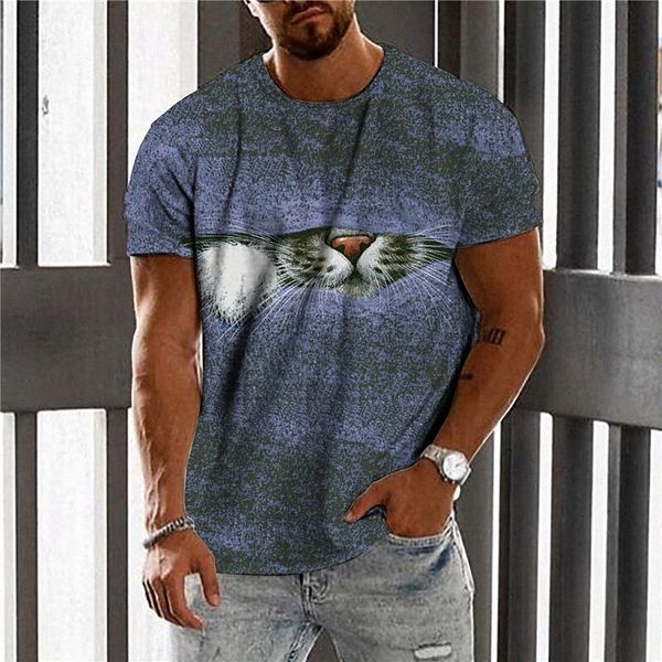 men's t shirt 3d print cat graphic prints crew neck street daily print short sleeve casual designer big and tall sports blue h1xk#, White;black
men's t shirt 3d print cat graphic prints crew neck street daily print short sleeve casual designer big and tall sports blue h1xk#, White;black