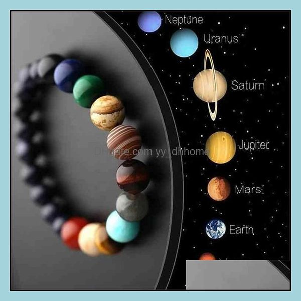 charm bracelets jewelry lover eight planets natural gem bracelet universe yoga chakra galaxy solar system bead mens and womens drop delivery, Golden;silver
charm bracelets jewelry lover eight planets natural gem bracelet universe yoga chakra galaxy solar system bead mens and womens drop delivery, Golden;silver