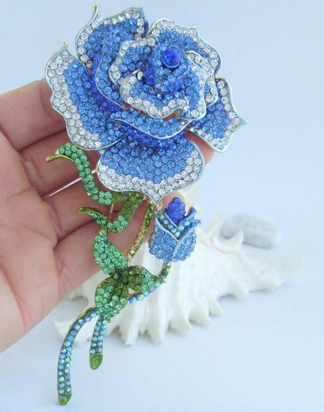 pins, brooches beautiful 5.32" blue rhinestone crystal rose flower brooch pin ee04752c7, Gray
pins, brooches beautiful 5.32" blue rhinestone crystal rose flower brooch pin ee04752c7, Gray