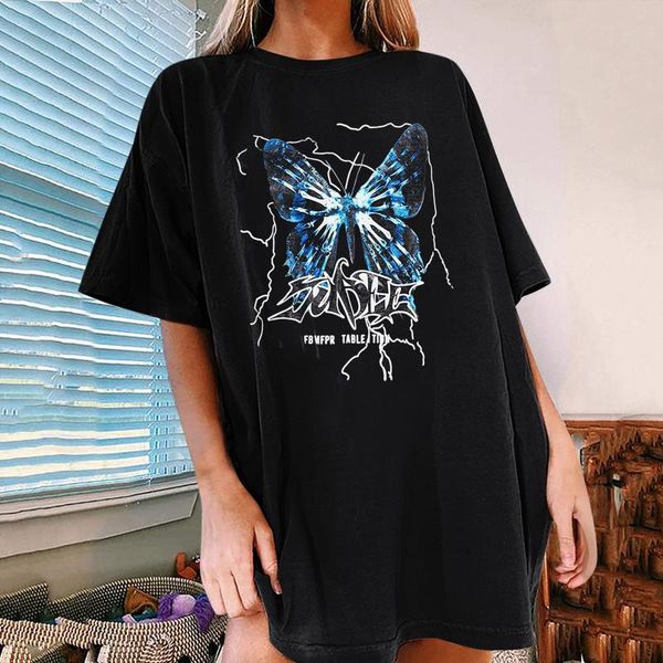 women's t-shirt oversized t shirts women summer butterfly print t-shirts loose short sleeve aesthetic tees harajuku camisetas mujer, White
women's t-shirt oversized t shirts women summer butterfly print t-shirts loose short sleeve aesthetic tees harajuku camisetas mujer, White
