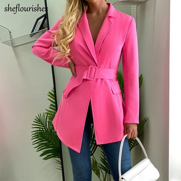 elegant blazer women 2021 notched korean long sleeve jacket office lady coat belted outerwear women's suits & blazers, White;black
elegant blazer women 2021 notched korean long sleeve jacket office lady coat belted outerwear women's suits & blazers, White;black