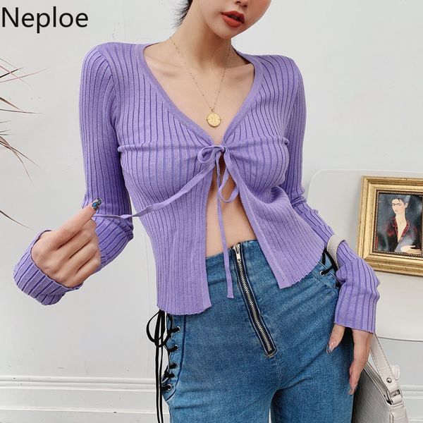 neploe pit striped knitted jackets retro lace up long sleeve cardigans spring french solid slim fit female coats 1c994 210423, White;black
neploe pit striped knitted jackets retro lace up long sleeve cardigans spring french solid slim fit female coats 1c994 210423, White;black