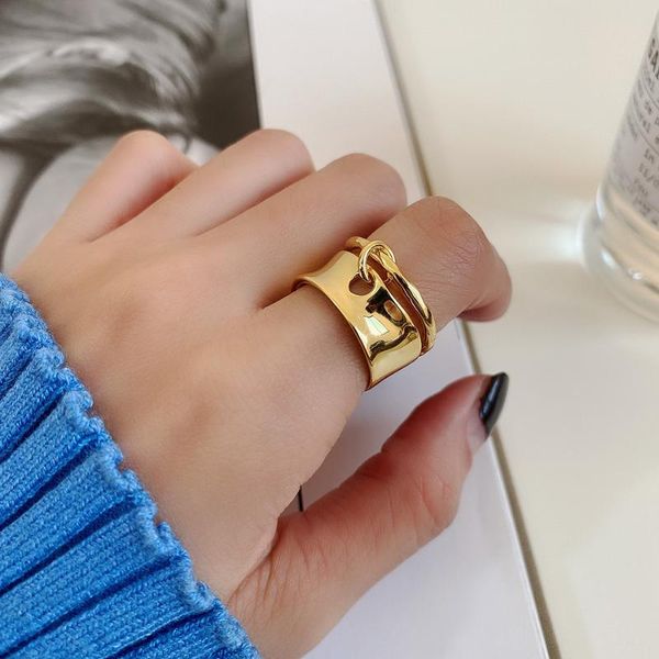 100% authentic 925 sterling silver white/gold irregular geometric double rows long wider rings adjust jewelry tlj1476 cluster, Golden;silver
100% authentic 925 sterling silver white/gold irregular geometric double rows long wider rings adjust jewelry tlj1476 cluster, Golden;silver