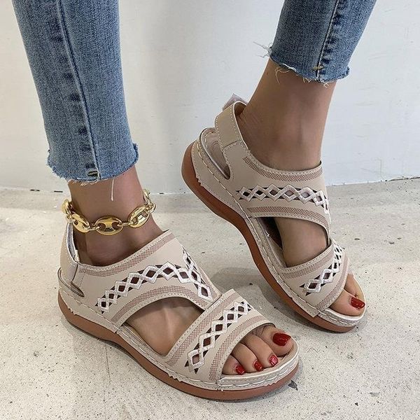 sandals casual mid-heel 2021 summer trend ladies comfortable wedge fashion wild simple women, Black
sandals casual mid-heel 2021 summer trend ladies comfortable wedge fashion wild simple women, Black