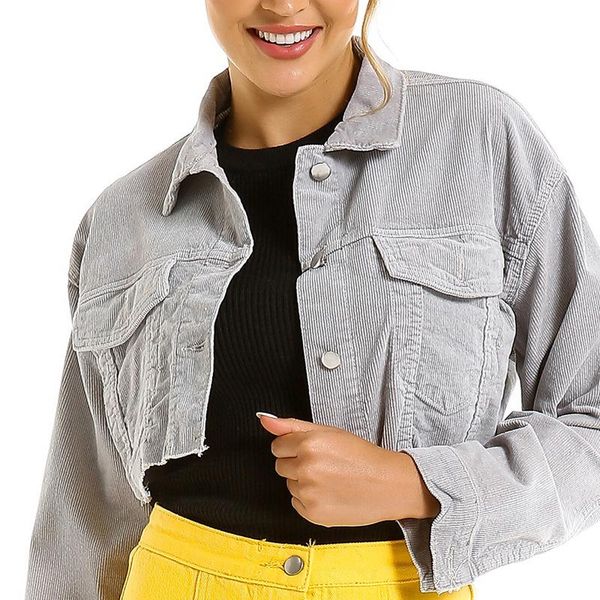 women's jackets women coat corduroy long-sleeved cropped plus size denim jacket autumn winter fashion casual button harajuku retro stre, Black;brown
women's jackets women coat corduroy long-sleeved cropped plus size denim jacket autumn winter fashion casual button harajuku retro stre, Black;brown