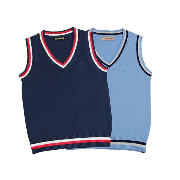 s-xxl 2 colors spring autumn knitted embroidery vests women pullovers v neck sweaters jk school uniform student clothes clothing sets, White
s-xxl 2 colors spring autumn knitted embroidery vests women pullovers v neck sweaters jk school uniform student clothes clothing sets, White