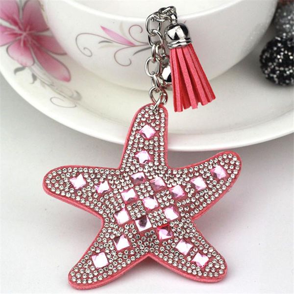 keychains fashion star key chain accessories tassel ring pu leather starfish pattern car keychain jewelry bag charm tz95, Silver
keychains fashion star key chain accessories tassel ring pu leather starfish pattern car keychain jewelry bag charm tz95, Silver