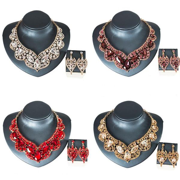 earrings & necklace luxury nigerian water drop wedding jewelry set bride accessories crystal choker women beads, Silver
earrings & necklace luxury nigerian water drop wedding jewelry set bride accessories crystal choker women beads, Silver