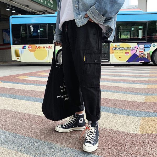 men's pants chrleisure 2021 fashion men casual hip hop joggers black cargo drawstring pockets trousers
men's pants chrleisure 2021 fashion men casual hip hop joggers black cargo drawstring pockets trousers