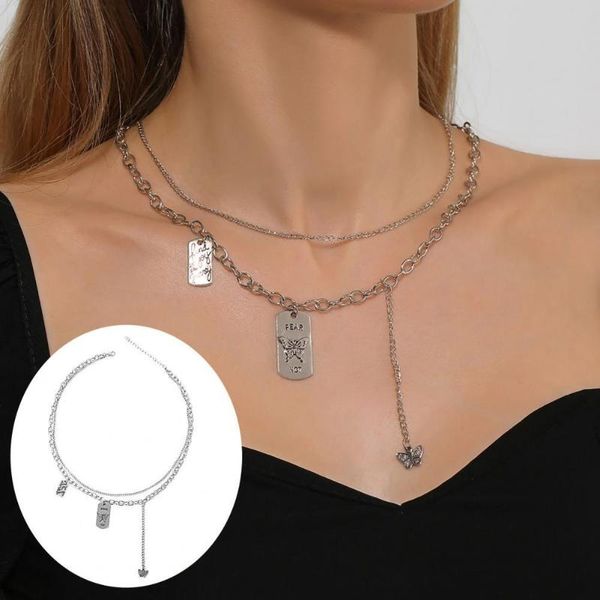 chokers 2021 fashion women necklace letter square butterflies pendant alloy double layer punk choker letters single name, Golden;silver
chokers 2021 fashion women necklace letter square butterflies pendant alloy double layer punk choker letters single name, Golden;silver
