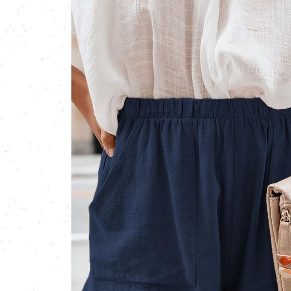 summer high waist elastic pockets women shorts ruffles straight casual mini pant cotton fashion biker bottoms s 5xl, White;black
summer high waist elastic pockets women shorts ruffles straight casual mini pant cotton fashion biker bottoms s 5xl, White;black