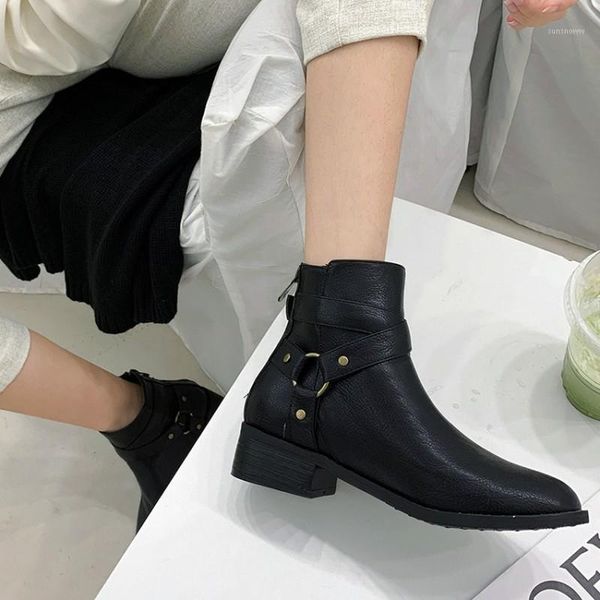 square med heels shoes plus size 32-46 autumn winter snow boots casual women fashion zip buckle rivets ankle, Black
square med heels shoes plus size 32-46 autumn winter snow boots casual women fashion zip buckle rivets ankle, Black